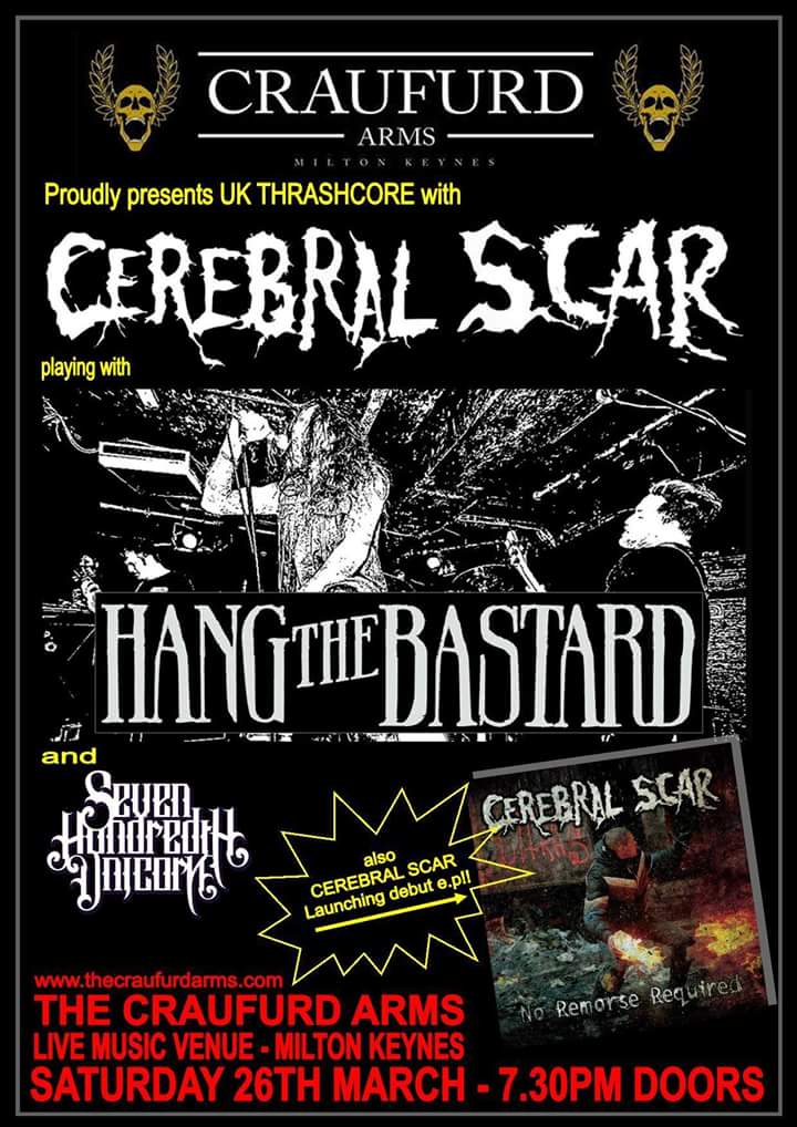 Our thrasher pals fronted by Mark have announced their ep release show