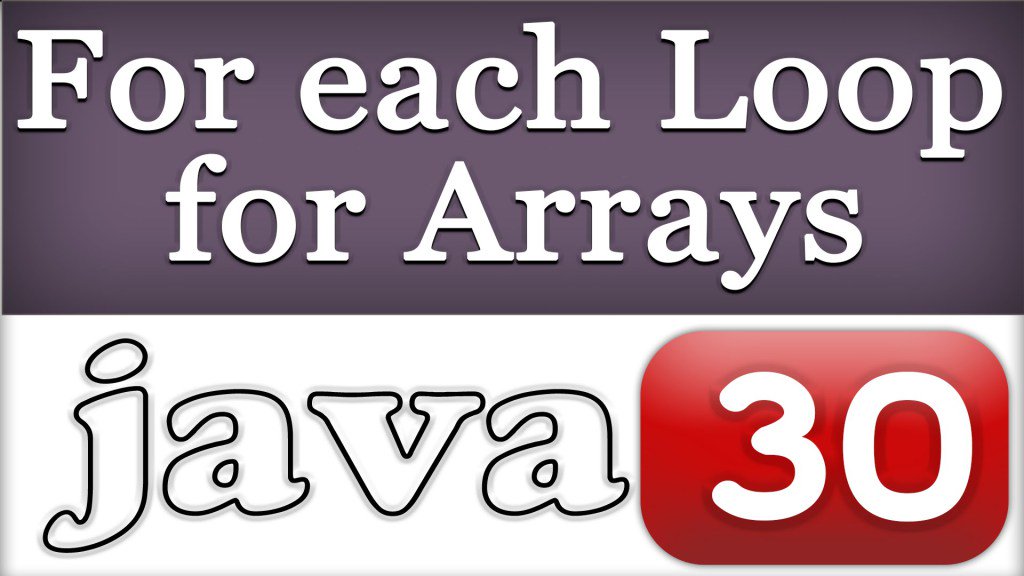 CodeChannels's tweet image. 30 | ForEach Loop and Arrays in Java Programming Tutorial For Beginners #ArrayDataStructure… codechannels.com/video/learning…
