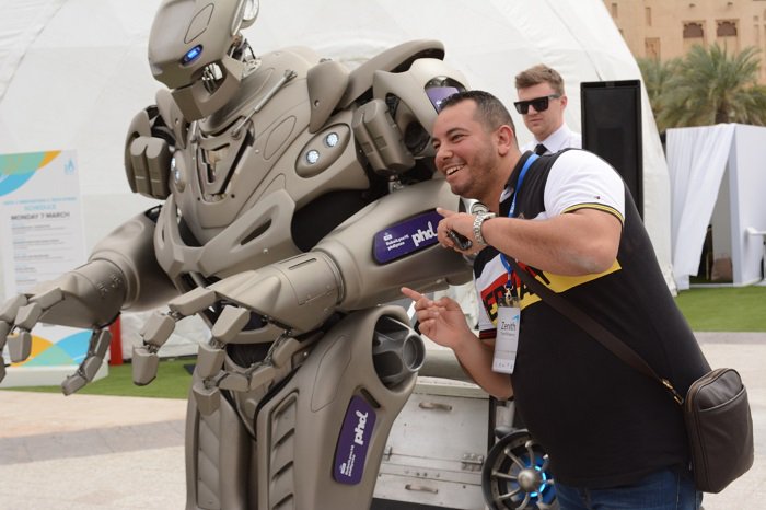 TITANtheROBOT's tweet photo. Alright I am heading back it was fun to be @DubaiLynx https://t.co/doLzDD0lIp