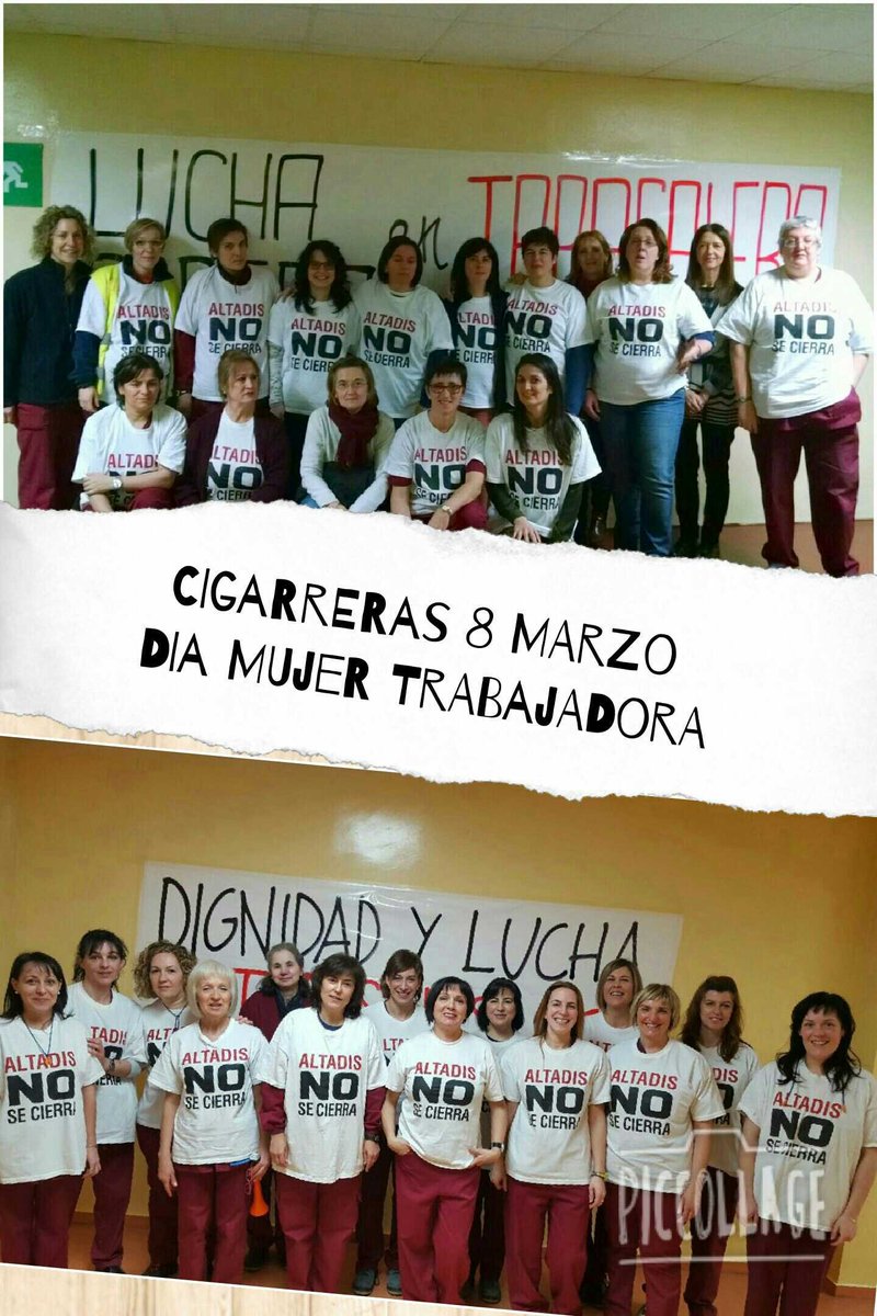 RebelinAluminio's tweet photo. RT AltadisSeQueda "No dejemos que desaparezca una de las instituciones de este pais #8Marzo #CIGARRERASNoSeRinden … https://t.co/l2qSLKHVl2"