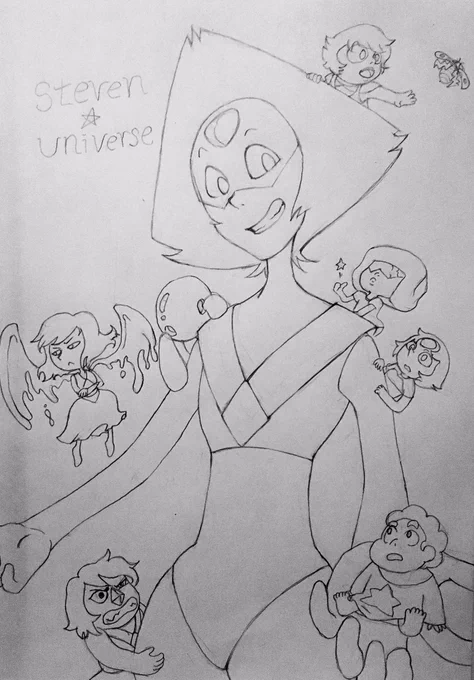 ペリドット(とその他大勢)を塗る#スティーブンユニバース#StevenUniverse 