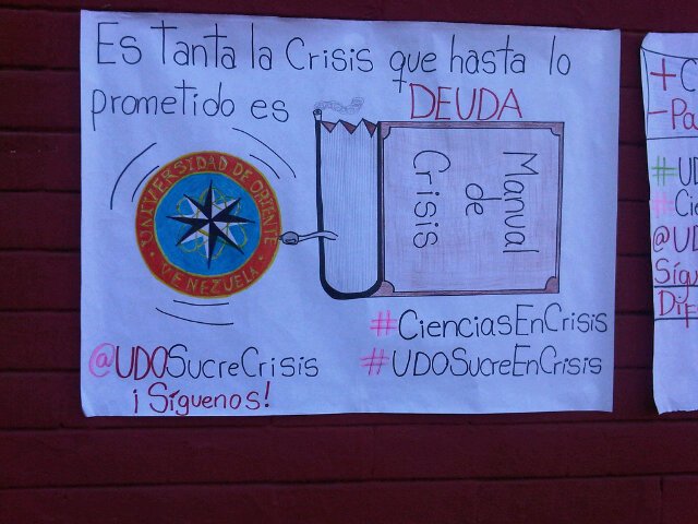 UDOSucreCrisis's tweet photo. A continuar nuestra lucha! #UDOSucreEnCrisis #CienciasEnCrisis https://t.co/gk30OpEhtD