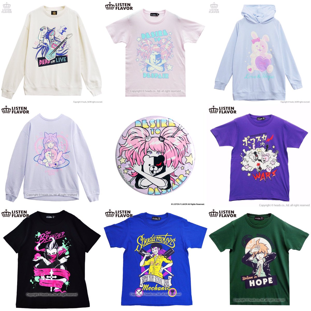 LISTEN FLAVOR Tシャツ M ダンガンロンパ 田中眼蛇夢 未使用 LISTEN FLAVOR Tシャツ M ダンガンロンパ 田中眼蛇夢 未使用 【公式通販】