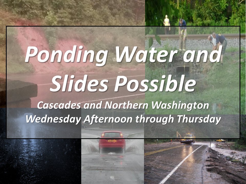 NWSSpokane's tweet image. Increased risk of mud/rock slides in steep terrain and rises on small streams from rain Wed-Thurs #wawx #idwx