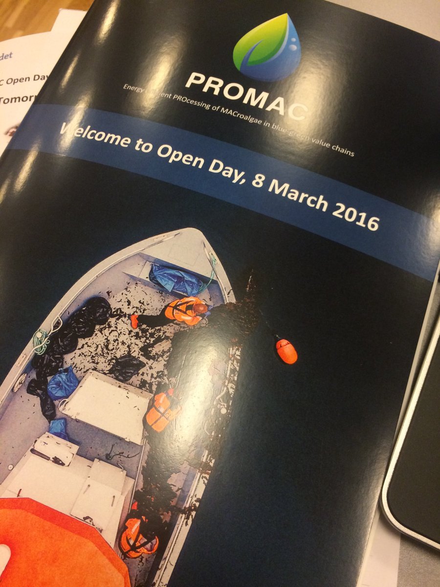 _anacarvajal_'s tweet photo. Attending the 1st #PROMAC Open Day! Seaweeds - tomorrow's sustainable superfoods? @PROMACProject @forskningsradet https://t.co/fRVUAGgeXB