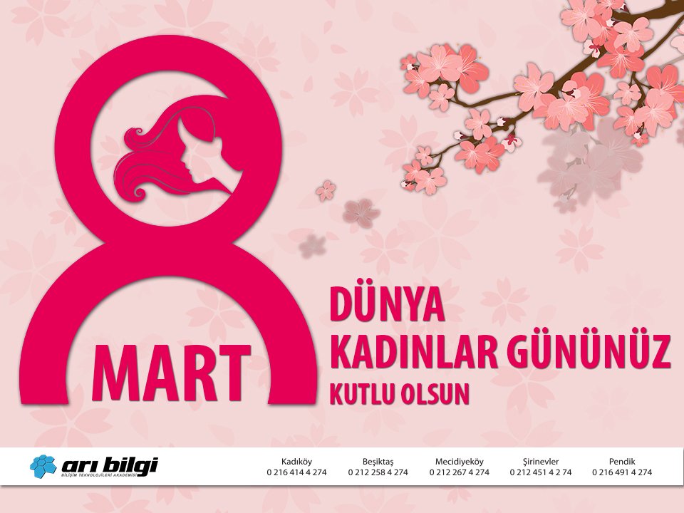 8 Mart "Dünya Kadınlar Günü" Kutlu Olsun!