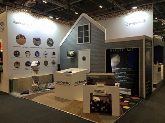 We're all set up for @Ecobuild_Now! Stand: E5094! We've got driveway demonstrations and glowing gravel!