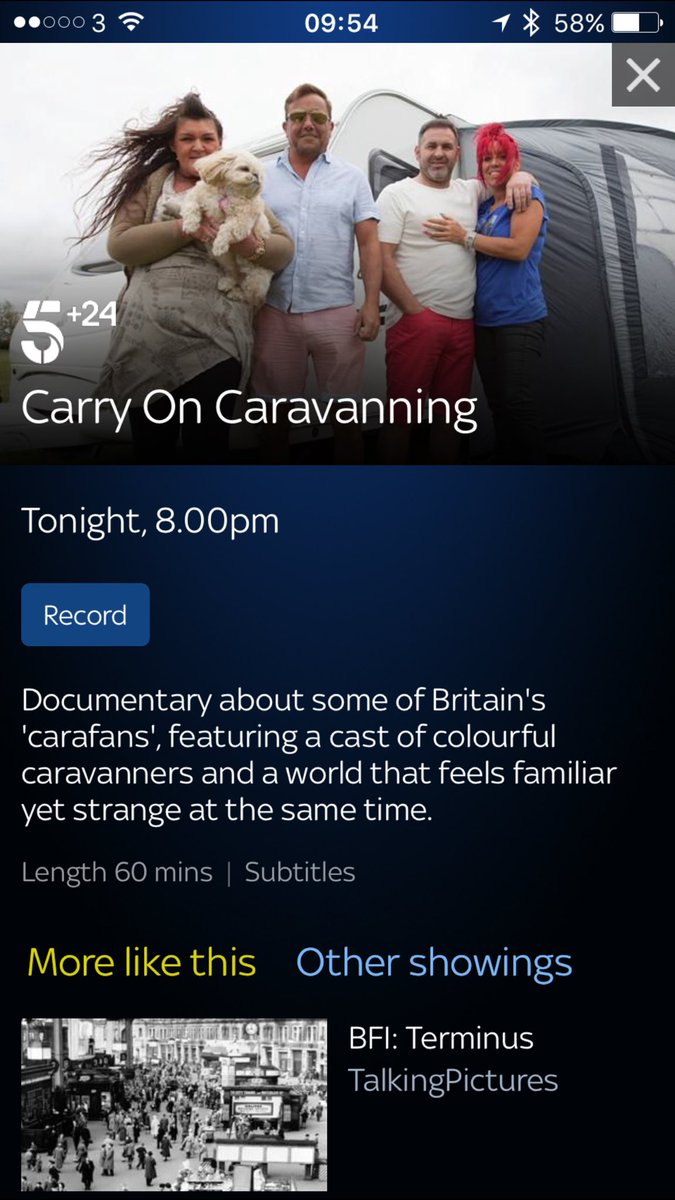 Did anyone see Carry on Caravanning last night on Channel 5, I missed it but it's on 5+24 tonight so will catch it.