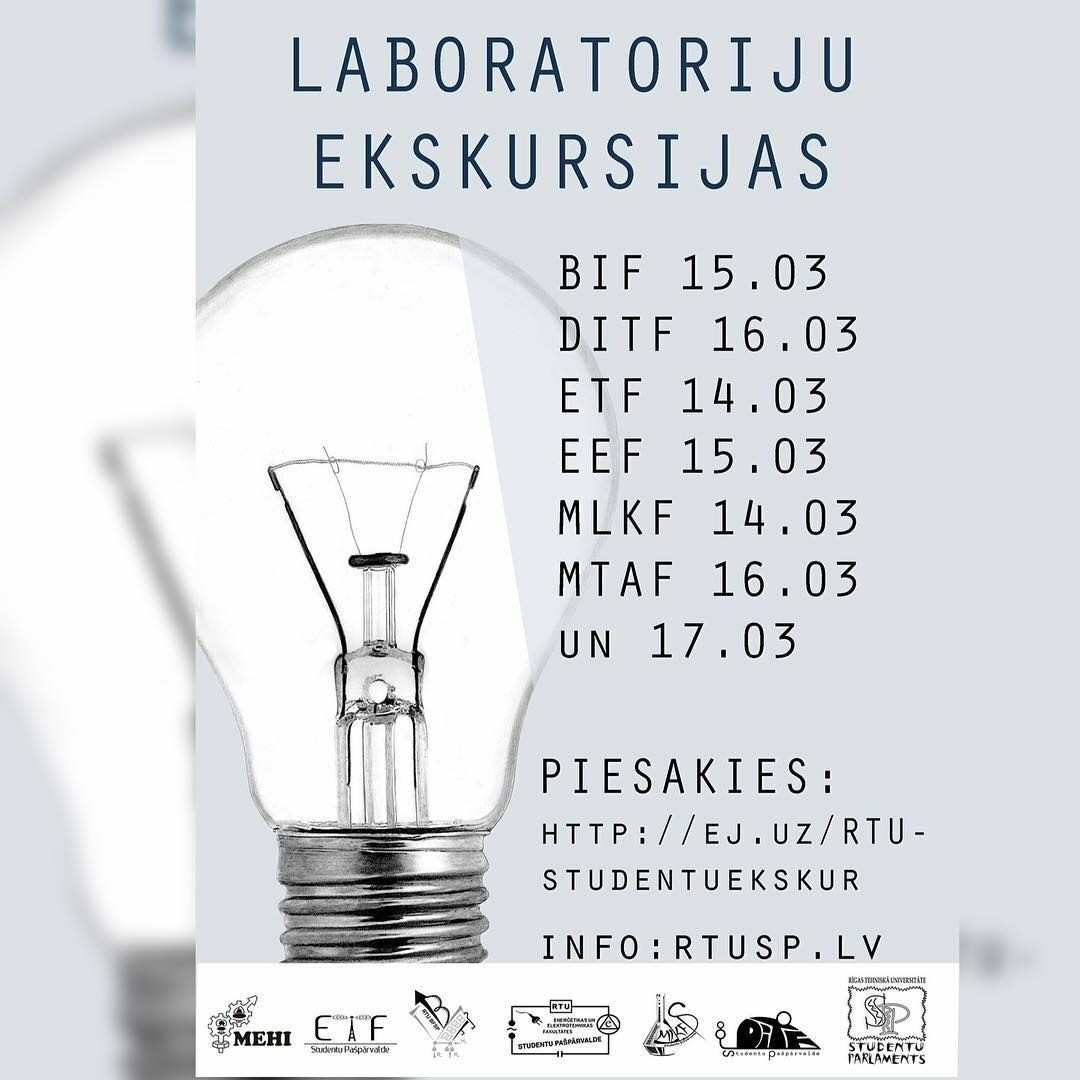 mlkfsp's tweet photo. Studentu laboratoriju ekskursijas! Pieteikšanās: https://t.co/vNoC5iCLob  Info: https://t.co/6B6hMFFcxL https://t.co/S9mN4zcrT5