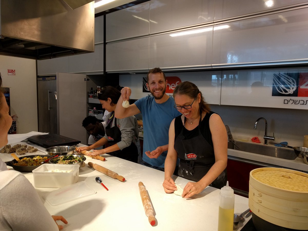 Rocking this lab Asian cooking workshop :-)