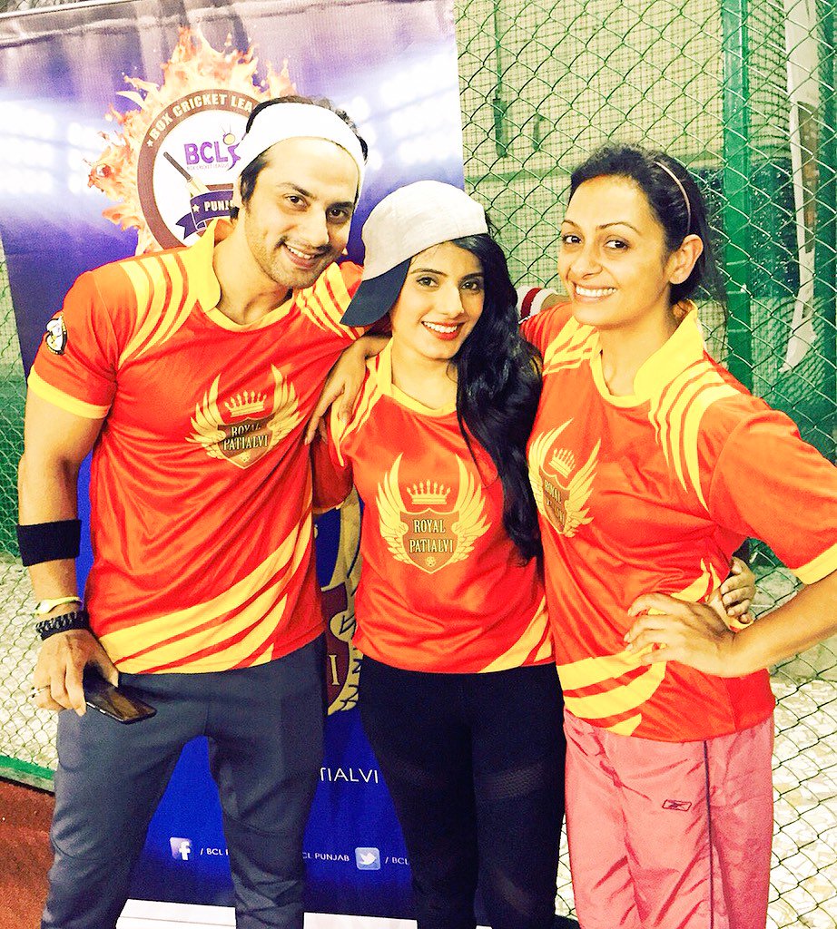 With this power packed couple at the practice session for Royal Patialvi #bclpunjab #royalpatialvis