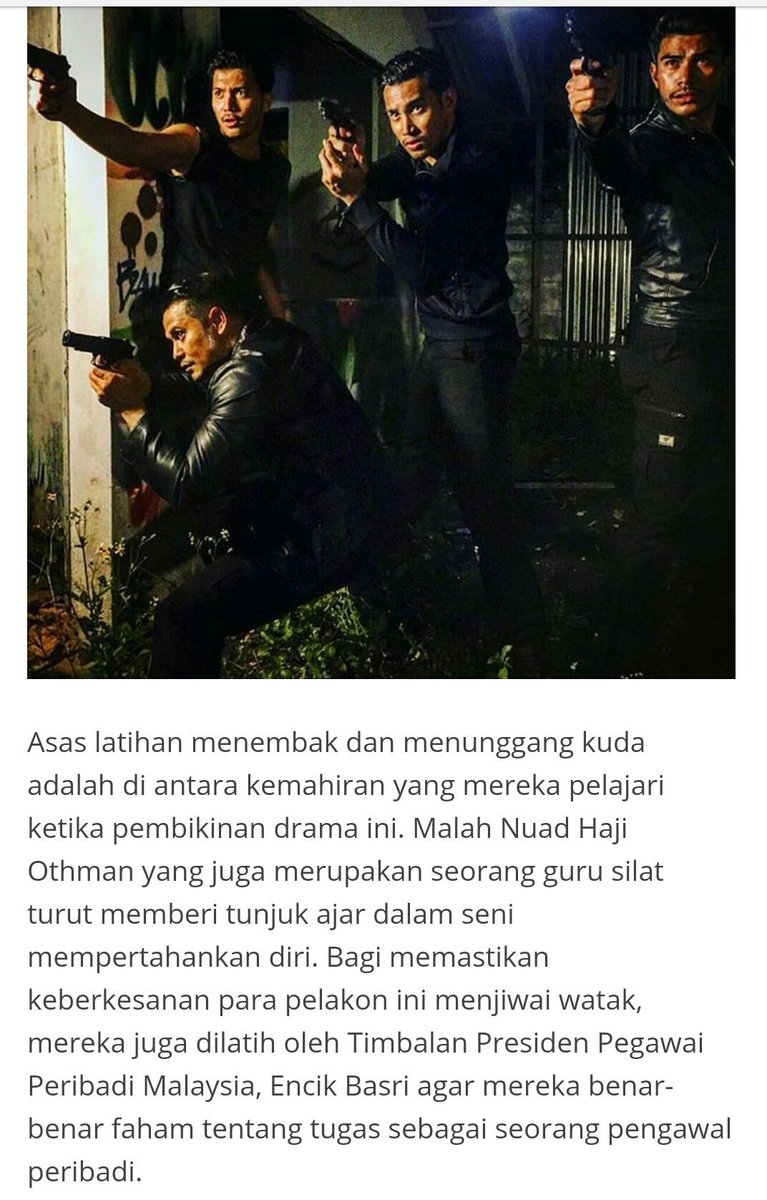 FASupporterz's tweet photo. Wah that's amazing @fattahamin hv been trained to be an original #Bodyguard in order to get the look ! Jmpa mlm ni ! https://t.co/VLQsiMolm0