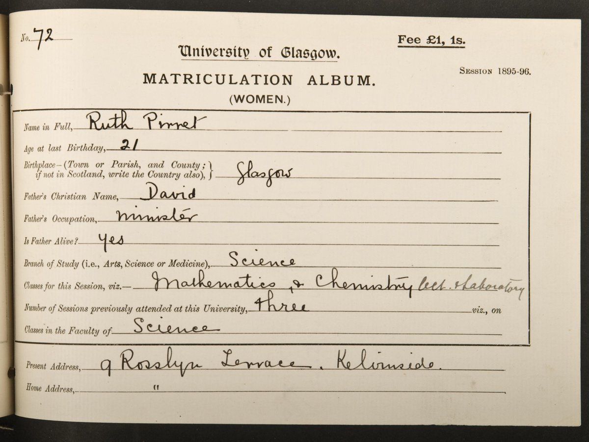 UofGlasgow's tweet image. We’re proud of Ruth Pirret, the 1st female Science graduate that helped discover Isotopes at UofG #UofGIWD #IWD2016