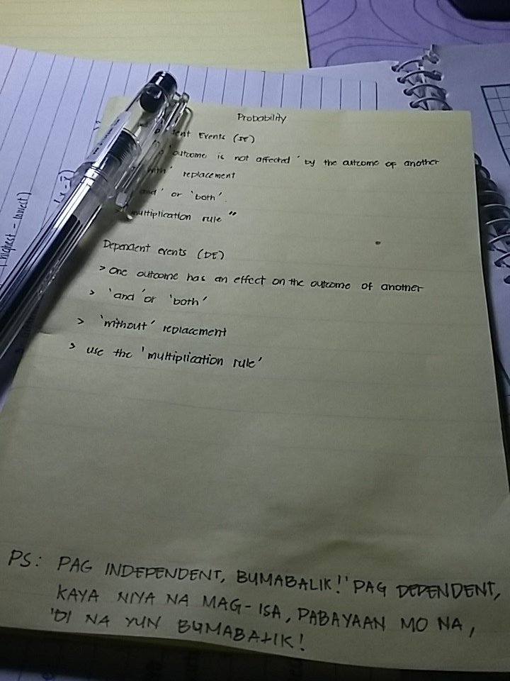 HeneralGoyong's tweet image. Probability ni Admin. #HugotProbability #MathHugot