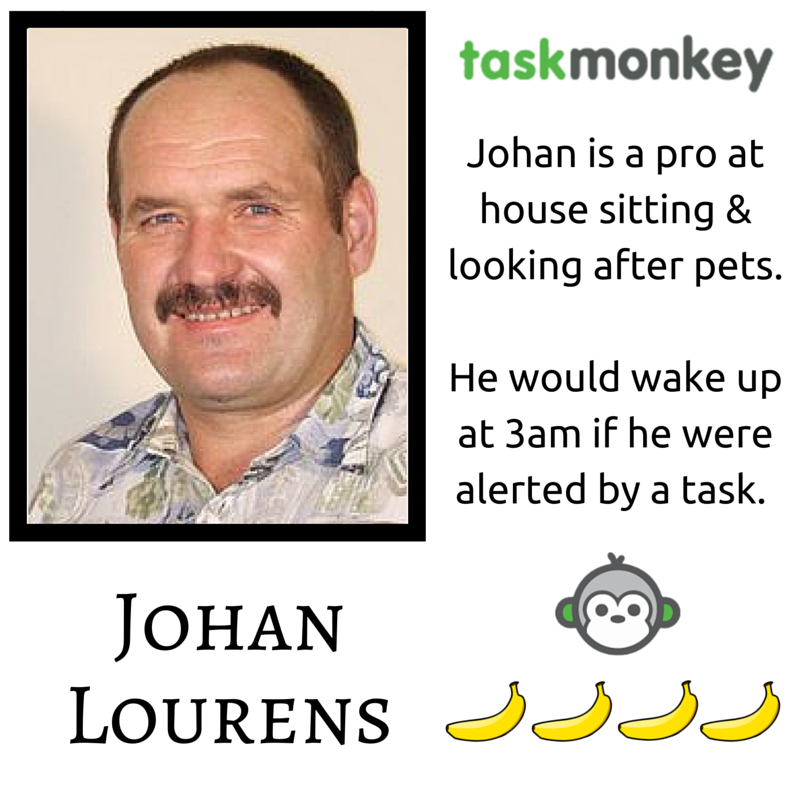 TaskMonkeyZA's tweet photo. Meet Johan one of our friendliest task monkeys. Post tasks at https://t.co/EKX6XsxrOZ #TasksMustFall #Money4Tasks https://t.co/YF8fJRniHg