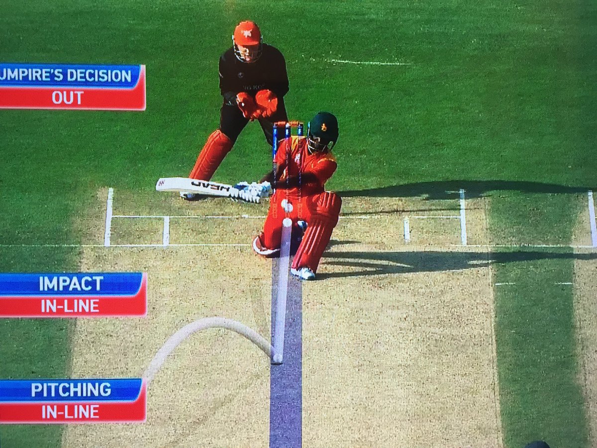 UScricketguy's tweet photo. The most painful Hawkings Eyesight Technology strikeout of all time? #CockBlock #WT20 #HKvZim https://t.co/m0a2uVeu7M