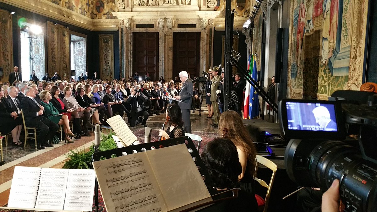 Quirinale's tweet photo. #8marzo #Mattarella:Senza un aumento del lavoro femminile, il Paese non avrà la crescita che tutti noi speriamo https://t.co/xTiyrd13X1