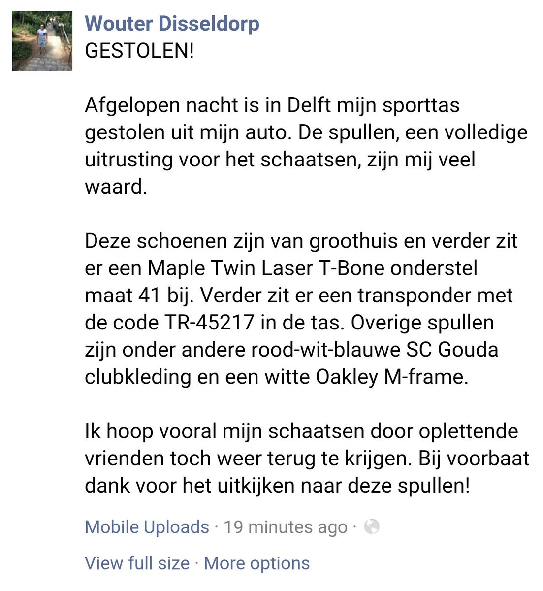 Help Wouter z'n schaatsen terug te vinden!