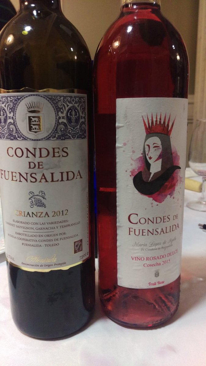 mimundodelvino's tweet photo. Seguimos con @CondesDeFuensa @DOMentrida crianza 2012 y su rosado #garnacha que es una golosina! #winelovers https://t.co/16jX5Euc45