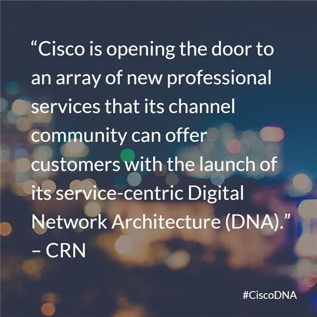 patrick_govan's tweet photo. GAMECHANGER: Industry press respond to #CiscoDNA announcement https://t.co/31KpQDjrXD https://t.co/BjMujO0LEV
