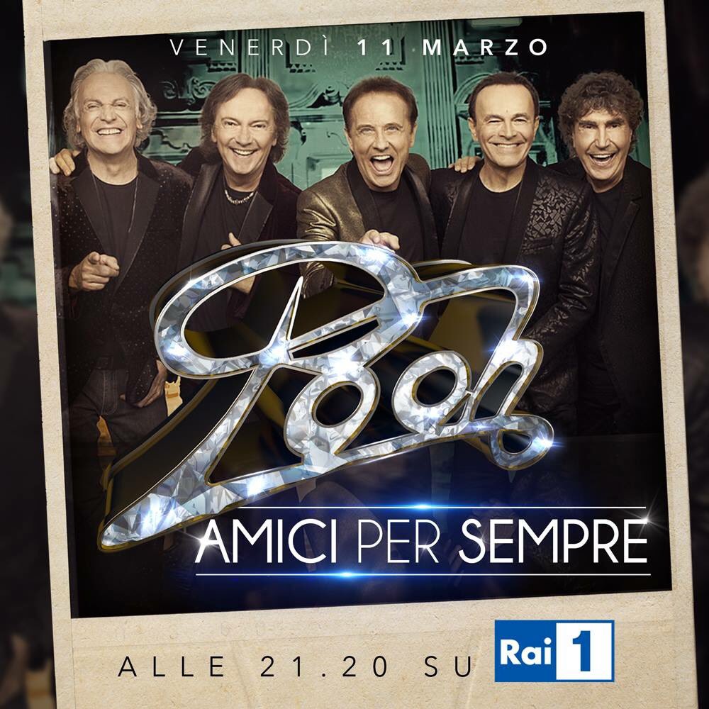 rockmoda's tweet photo. Con emozione ed orgoglio annunciamo che VENERDI 11 MARZO saremo ospiti nello special Tv dedicato ai Pooh. https://t.co/baKuKWhcRr
