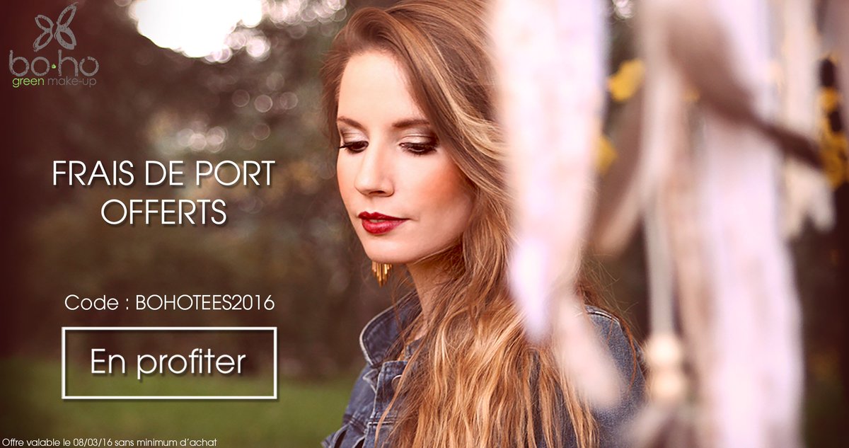 bohogreenmakeup's tweet photo. Vous aussi passez au #MakeupGreen! Frais de port à 0€ ajd sur https://t.co/yInSwnPEjy avec le code #BOHOTEE2016 https://t.co/wncDLXAKnN