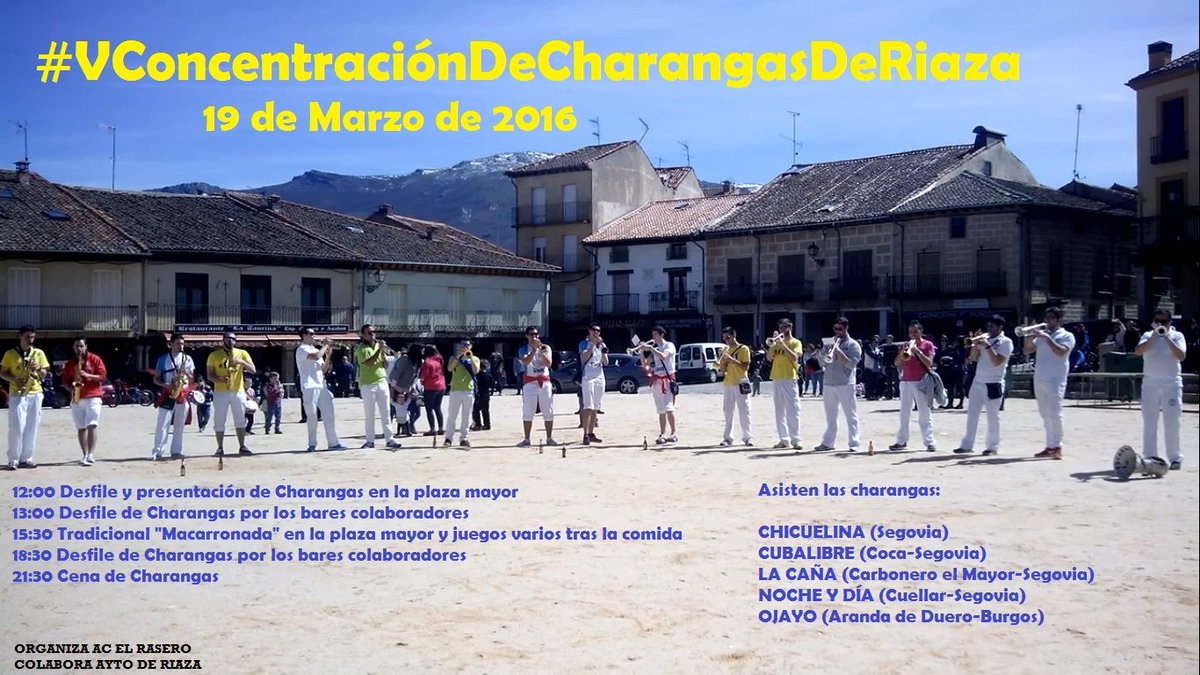 ac_elrasero's tweet photo. CARTEL OFICIAL DE LA #VConcentracionCharangasRiaza
19 de Marzo 2016
¡¡Os Esperamos!! https://t.co/xF3UaVVfYj