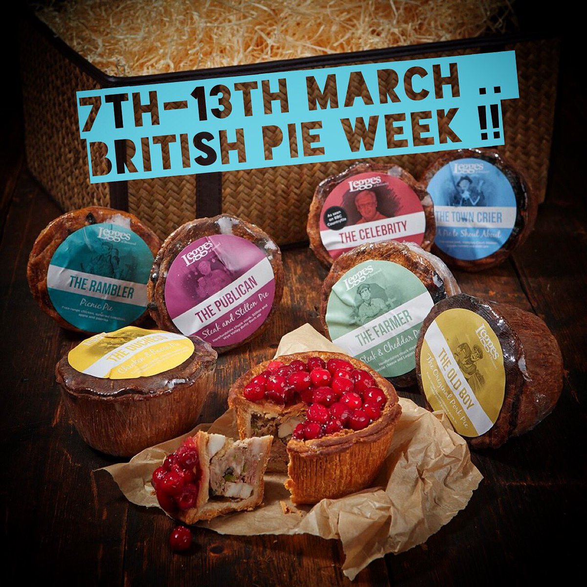 LeggesOnline's tweet photo. Day two of #BritishPieWeek... Look out this evening for a comp to get your hands on #Pie from the #MidlandsBestDeli https://t.co/lVYgjKNIw8