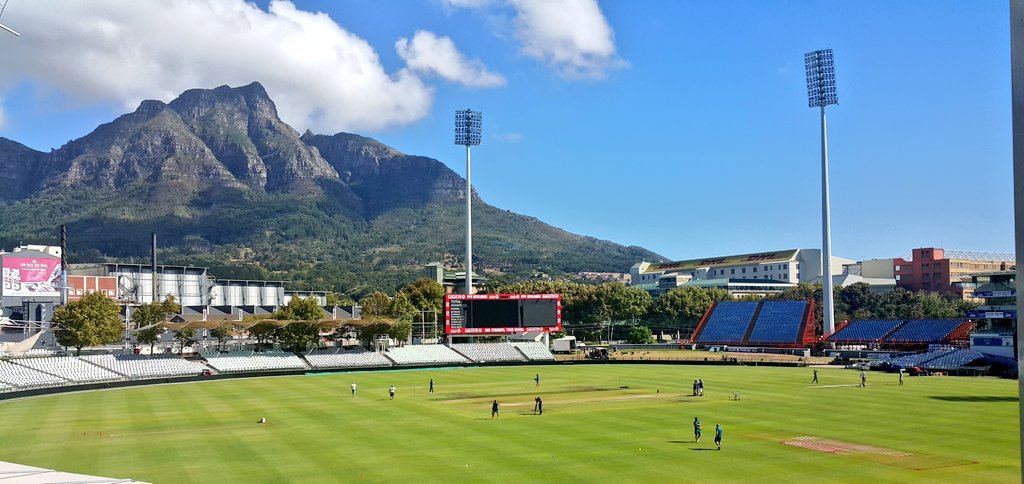 ProteasMenCSA's tweet photo. 4 Tests, 5 ODIs &amp; 4 T20Is later, it all comes down to 1. Last match of the SA summer at this picture perfect venue https://t.co/DRxqcyIt56