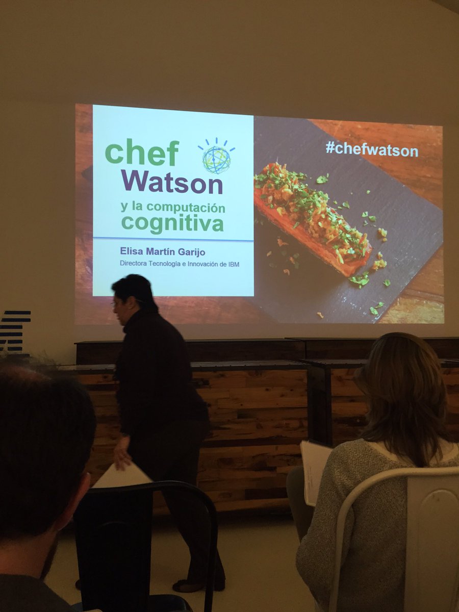 Milideasmilproy's tweet photo. @IBMWatson y @ElisaGarijo nos presenta a #chewatson #computacion #cognitiva #AGastroB con que nos va a sorprender https://t.co/PMzK2wHAUn