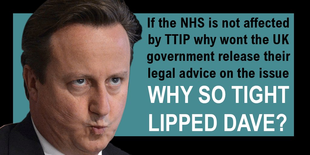 PeoplesNHS's tweet image. New legal advice proves #TTIP could lead to the irreversible sale of  #NHS - RT &amp;amp; tell @David_Cameron to protect it