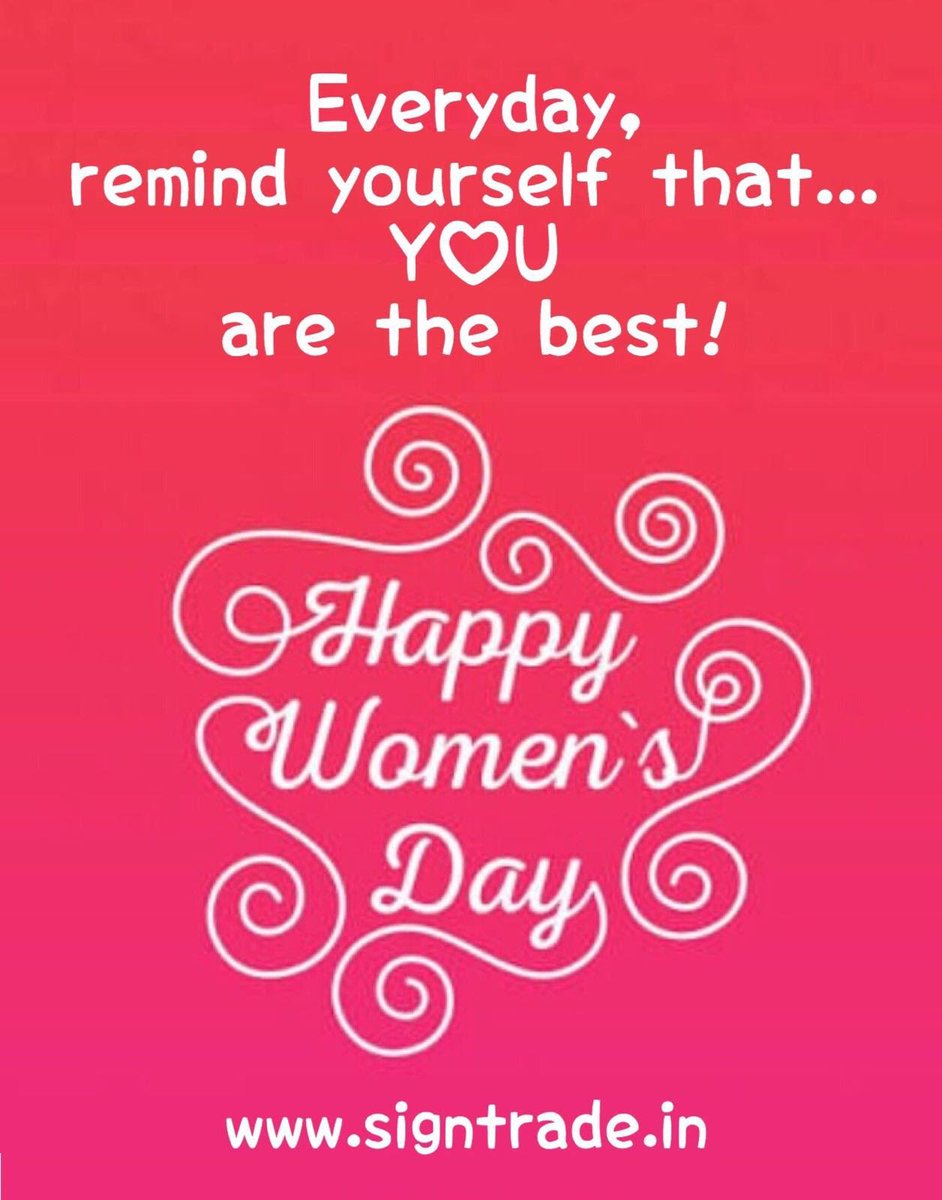 SIGNTRADE_INDIA's tweet photo. #SIGNTRADE  wishes #happy #women's #day! https://t.co/Wj5qxx0Ehn