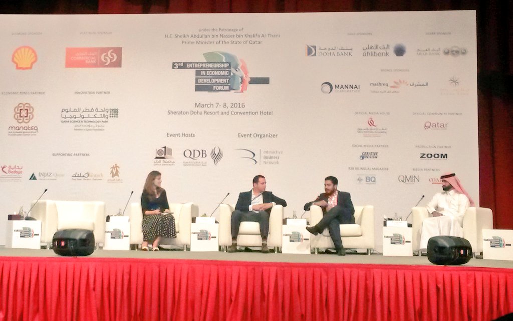 ticketfun's tweet image. Interesting panel at 3rd #EED2016 on Entrepreneurship ecosystem #Doha @INJAZQatar @qatarliving @Bedayaqa @Silatech