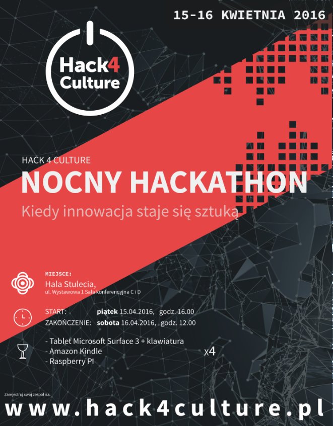 Hack4Culture's tweet photo. Check out our POSTER! Feel free to join! #hackathon #geekweekwro #hack4culture #coding #innovation #unit4 #microsoft https://t.co/O4tCCa6uGl