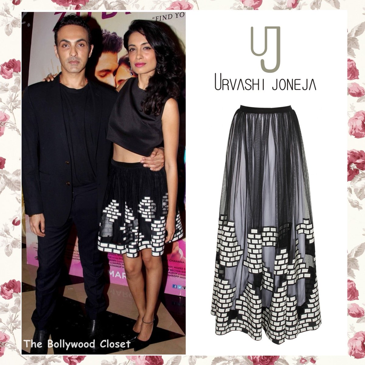 YASMINYOSEF's tweet photo. Sarah Jane Dias (@sarahjanedias03) in @urvashijoneja At #Zubaan Movie Screening in Mumbai https://t.co/7kweCDsOpq https://t.co/XmDFPEy3P2