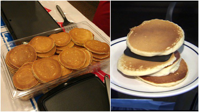 FOX5Atlanta's tweet photo. Free flapjacks at @IHOP today in honor of #NATLPancakeDay! Details: https://t.co/o4ou1Qeh0v @CMNHospitals https://t.co/sBrMO8I1QI