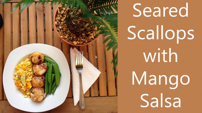 MoroccanMom's tweet photo. Seared Scallops with Mango Salsa Recipe => https://t.co/whoUAPx1fL #recipes #foodanddrink #delicious https://t.co/HwAc8tfas8