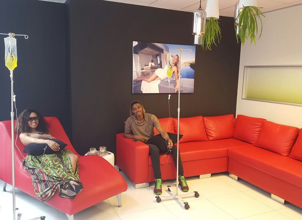 Revivsa's tweet photo. @therealdineo & @ThisIsSoloSA getting their #MegaboostIV Treatment #revivme #HealthyLiving https://t.co/waMY1wg7S7