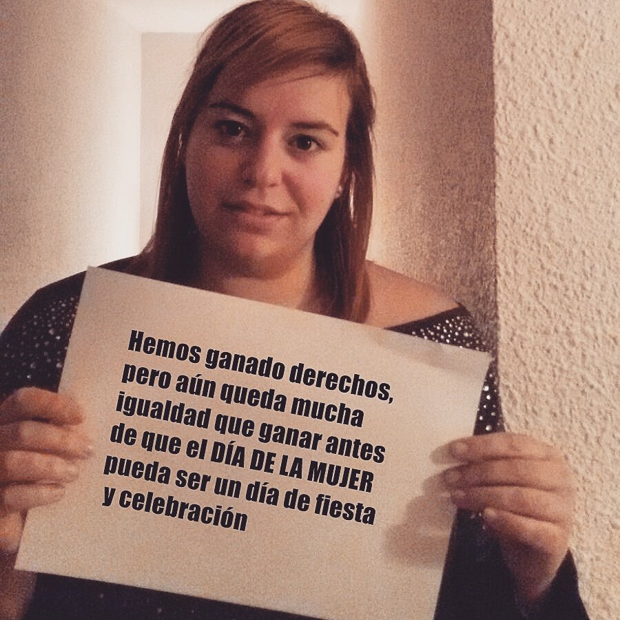 elena_sancho_'s tweet photo. Hemos ganado derechos, pero aún queda mucha igualdad que conseguir #IgualdadSomosTodXs #8deMarzo  .@JSN_NGS https://t.co/7m84M0NtBr