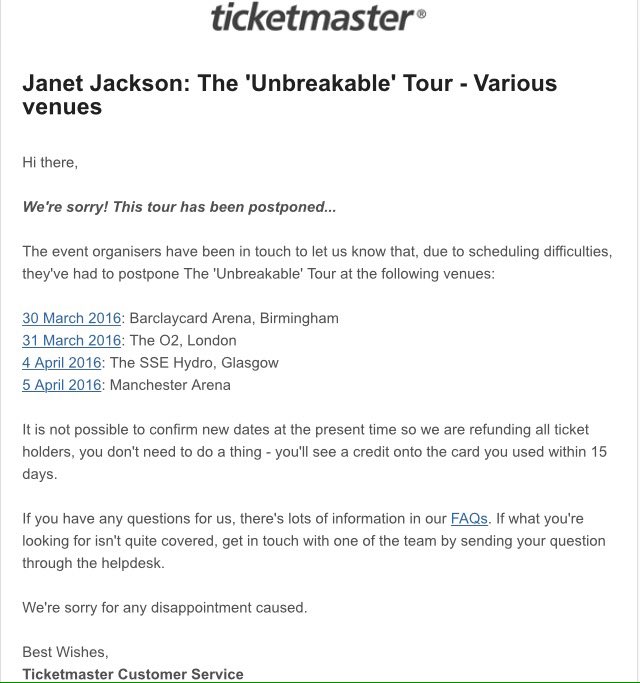 janet jackson unbreakable tour birmingham