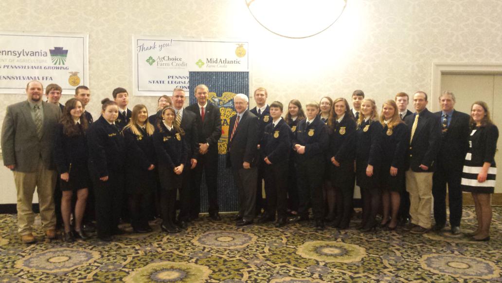 SenatorGeneYaw's tweet photo. Attending the 29th Annual State @PA_FFA Legislative Breakfast #SLLC2016 https://t.co/F1UcUCJWsa