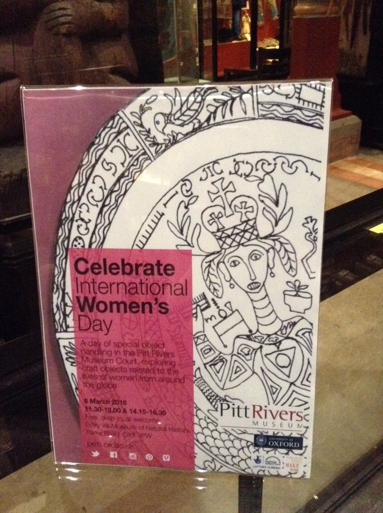 Pitt_Rivers's tweet photo. Special object handling in the galleries TODAY! Celebrating #InternationalWomensDay #Oxford #WomensDay https://t.co/QSi57gdR1q