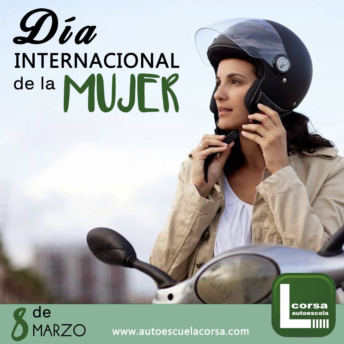 AutoescolaCorsa's tweet photo. Hoy es tu día: ¡Feliz #díadelamujer! https://t.co/VzSDZGfBXc