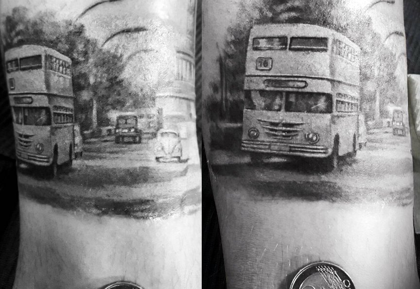 Pretty Grotesque Tattoos on Tumblr: Knight bus available . . Email for info  or to book x (at Pretty Grotesque...