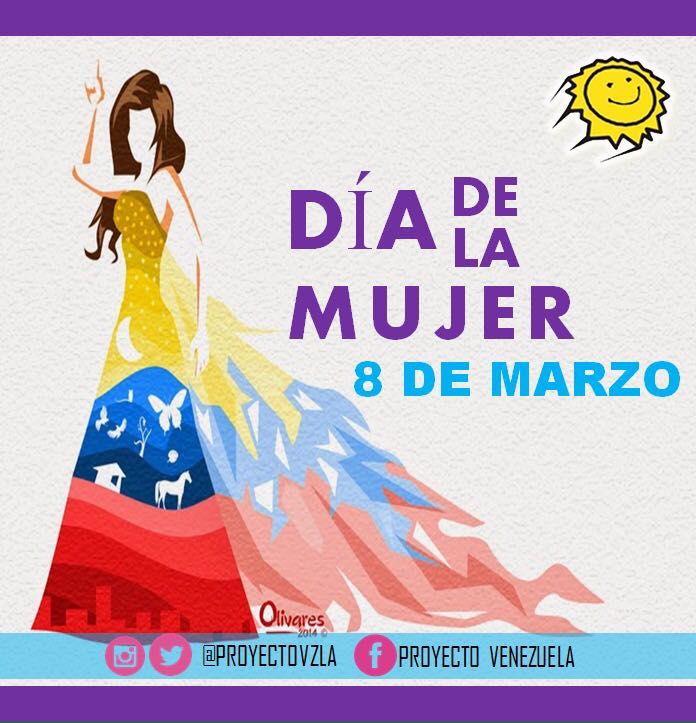 ProVe_Valencia's tweet photo. Feliz Día de la Mujer, en especial a todas nuestras guerreras del sol que día a día luchan por un mejor país. https://t.co/t5OPl6LLzg