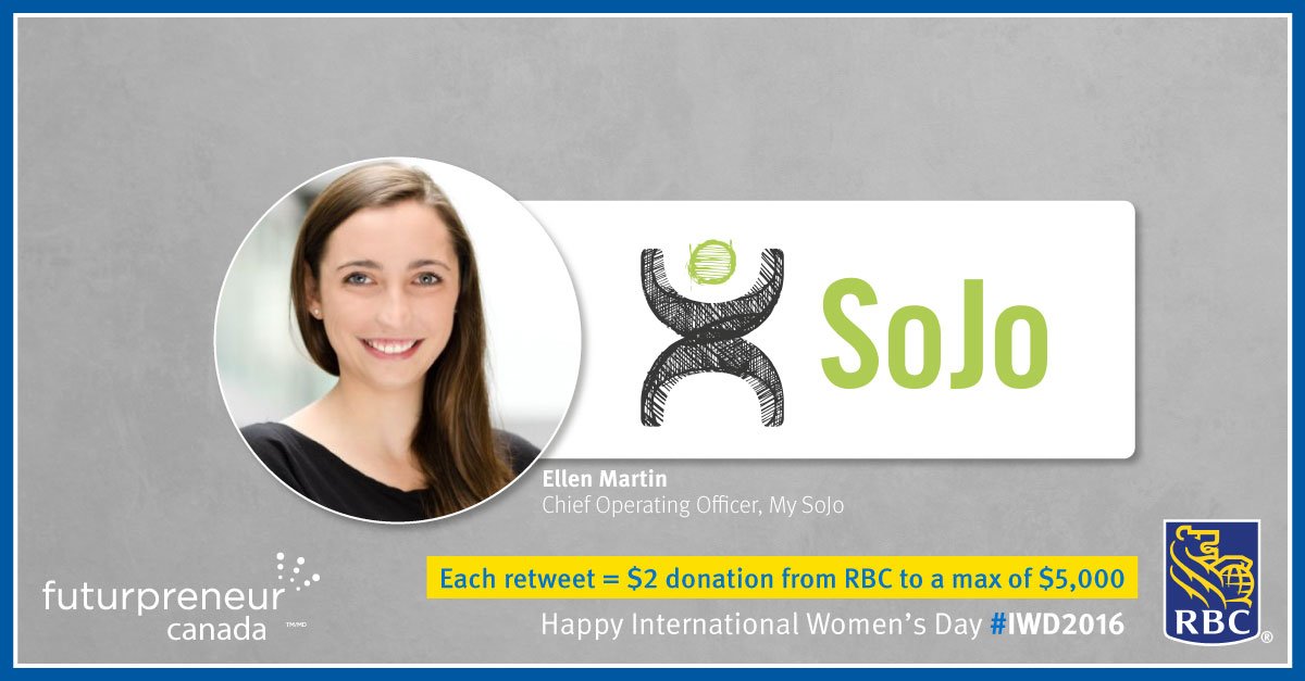 Happy #IWD2016! Today, thanks to <a href="/RBC/">RBC</a> &amp; <a href="/Futurpreneur/">Futurpreneur</a>, for every RT we receive $2 up to $5000. We need your help!