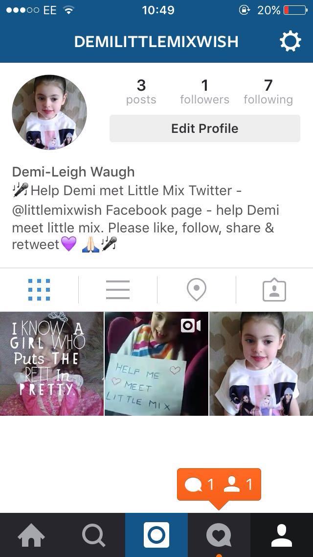 LittleMixWish's tweet photo. Demi Is Now On Instagram 💜
#HelpDemiMeetLittleMix https://t.co/peCWhoTXb5