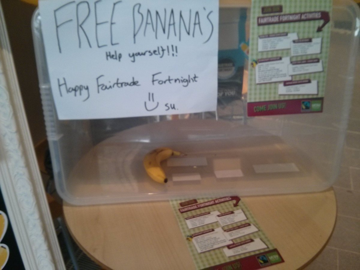 EcoUCSU's tweet photo. We have one banana left, Ambleside! It looks so lonely :( https://t.co/HI2BhI4X2D