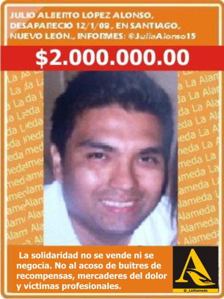 _LaAlameda's tweet photo. #Tebuscamos Julio Alberto López Alonso 12/1/08 #Santiago #NuevoLeón #NL @JuliaAlonso15 https://t.co/JpUfWBrU1O
