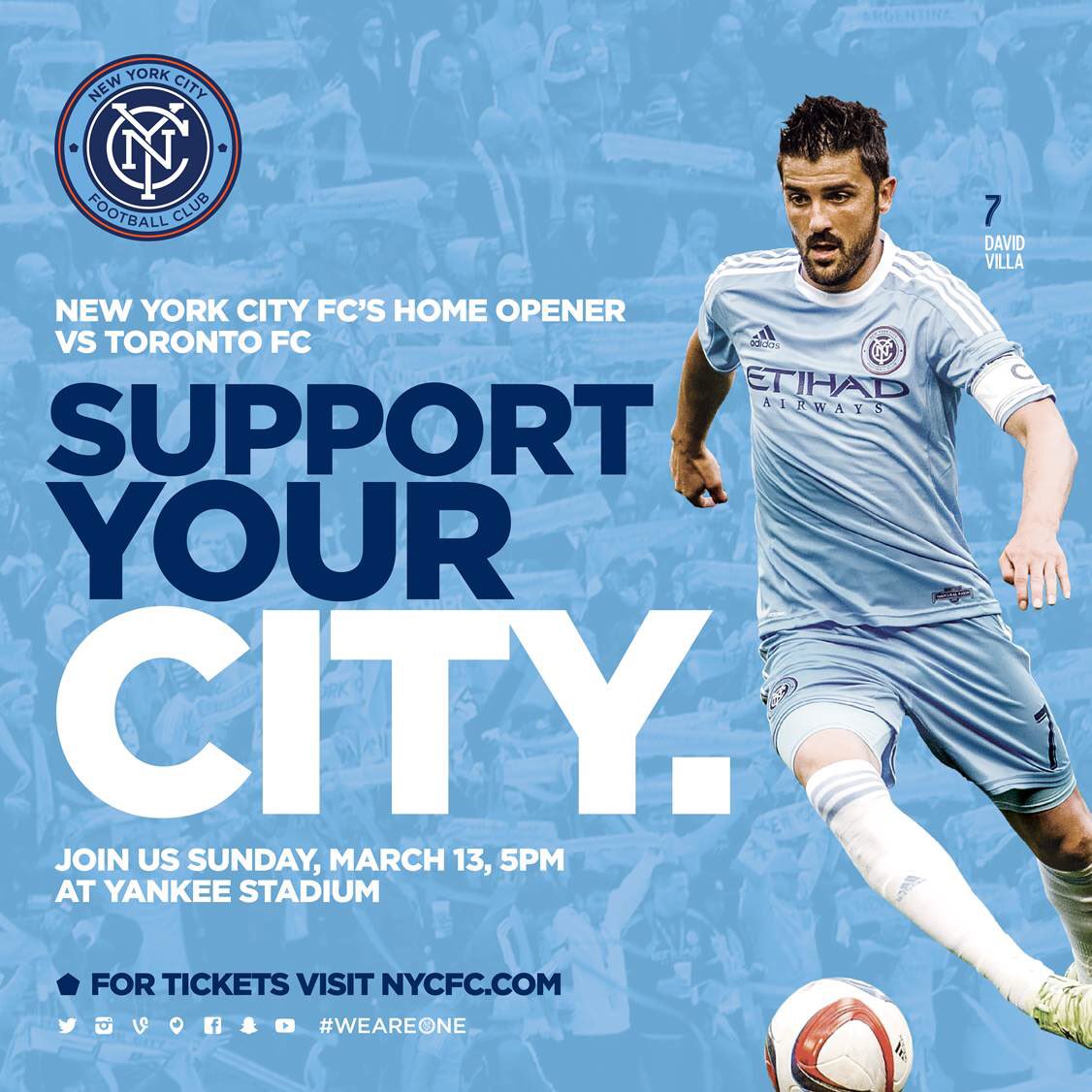 We hope to see you at Yankee Stadium for our home opener. Os esperamos en el Yankee Stadium para el partido inicial.